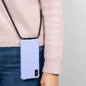iMoshion Color Backcover met koord iPhone Xs / X - Paars
