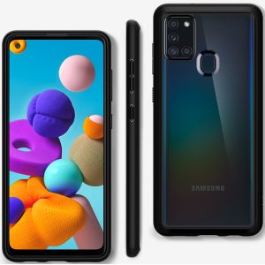 Spigen Ultra Hybrid Backcover Samsung Galaxy A21s - Zwart
