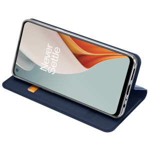 Dux Ducis Slim Softcase Bookcase OnePlus Nord N100 - Donkerblauw