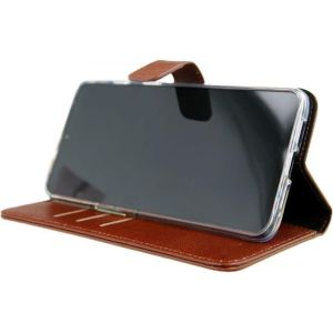 Valenta Leather Bookcase OnePlus 7 - Bruin