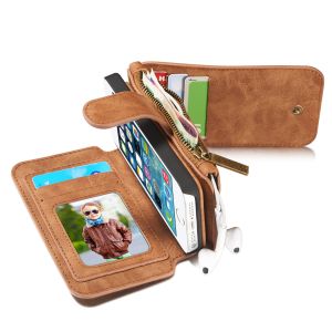 CaseMe Luxe 2 in 1 Portemonnee Bookcase iPhone 5 / 5s / SE