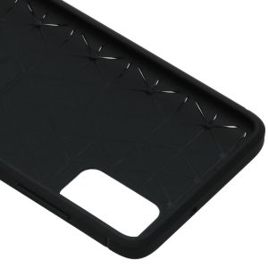 Brushed Backcover Samsung Galaxy A41 - Zwart