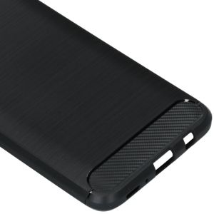 Brushed Backcover Samsung Galaxy A70 - Zwart