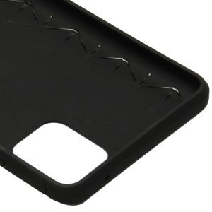 Brushed Backcover Samsung Galaxy Note 10 Lite - Zwart