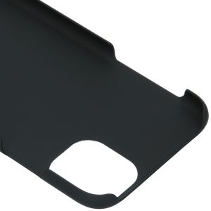 Effen Backcover iPhone 11 - Zwart