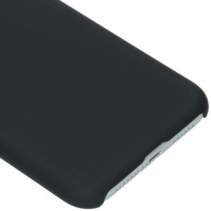 Effen Backcover iPhone 11 - Zwart