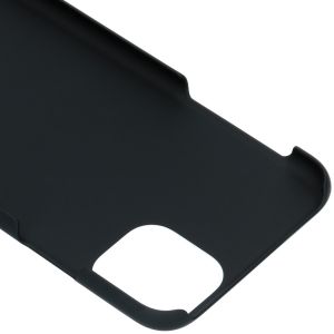 Effen Backcover iPhone 11 Pro Max - Zwart