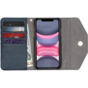 iDeal of Sweden Mayfair Clutch iPhone 11 - Donkerblauw