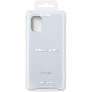 Samsung Originele Silicone Backcover Galaxy A71 - Zilver