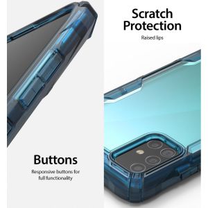 Ringke Fusion X Backcover Samsung Galaxy A51 - Blauw