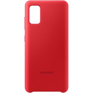 Samsung Originele Silicone Backcover Galaxy A41 - Rood