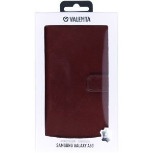 Valenta Leather Bookcase Samsung Galaxy A50 / A30s - Bruin