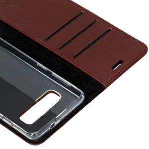Valenta Leather Bookcase Samsung Galaxy S10 - Bruin