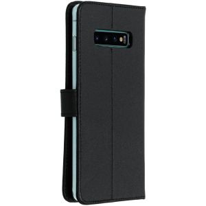 Valenta Leather Bookcase Samsung Galaxy S10 Plus - Zwart