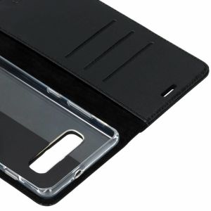 Valenta Leather Bookcase Samsung Galaxy S10 Plus - Zwart