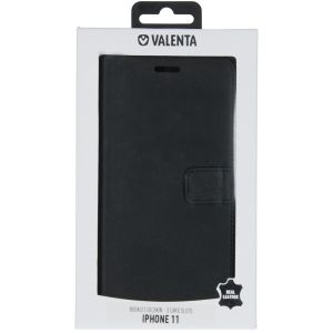 Valenta Leather Bookcase iPhone 11 - Zwart