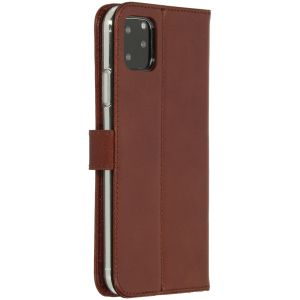 Valenta Leather Bookcase iPhone 11 Pro Max - Bruin