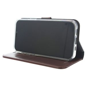 Valenta Leather Bookcase iPhone 12 Mini - Bruin