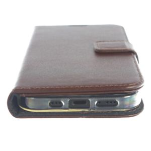 Valenta Leather Bookcase iPhone 12 Pro Max - Bruin