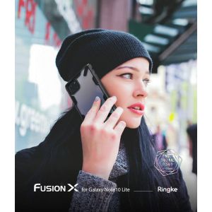 Ringke Fusion X Backcover Samsung Galaxy Note 10 Lite - Zwart