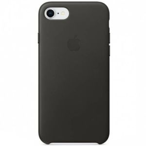 Apple Leather Backcover iPhone SE (2022 / 2020) / 8 / 7 - Charcoal Grey