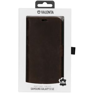 Valenta Classic Luxe Bookcase Samsung Galaxy S10e - Donkerbruin
