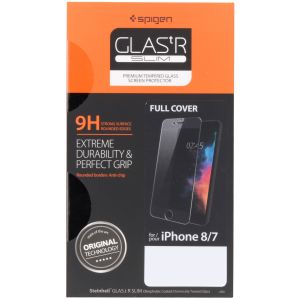 Spigen GLAStR Full Cover Screenprotector iPhone 8 / 7 - Zwart