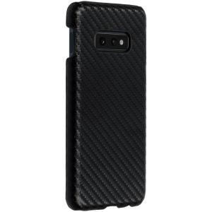 Carbon Hardcase Backcover Samsung Galaxy S10e - Zwart