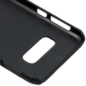 Carbon Hardcase Backcover Samsung Galaxy S10e - Zwart