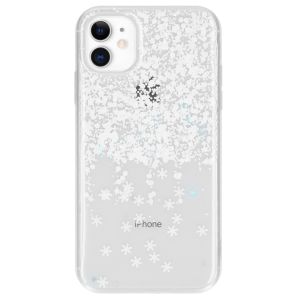Snowflake Softcase Backcover iPhone 11 - Wit