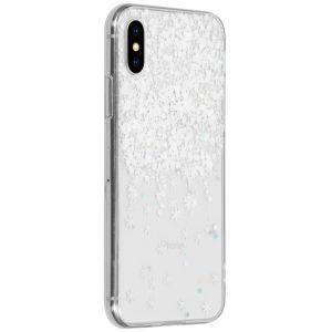 Snowflake Softcase Backcover iPhone X / Xs - Wit