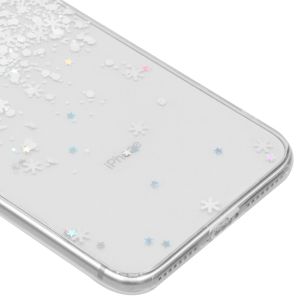 Snowflake Softcase Backcover iPhone 8 Plus / 7 Plus - Wit