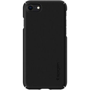 Spigen Thin Fit Backcover iPhone SE (2022 / 2020) / 8 / 7 - Zwart