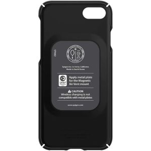Spigen Thin Fit Backcover iPhone SE (2022 / 2020) / 8 / 7 - Zwart