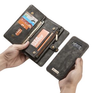 CaseMe Luxe Lederen 2 in 1 Portemonnee Bookcase Galaxy S8 Plus