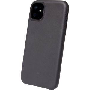 Decoded Leather Backcover iPhone 11 - Zwart