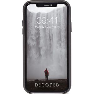 Decoded Leather Backcover iPhone 11 - Zwart