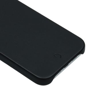 Decoded Leather Backcover iPhone 12 Pro Max - Zwart