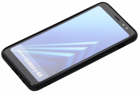 Ontwerp je eigen Samsung Galaxy A8 (2018) gel hoesje - Zwart