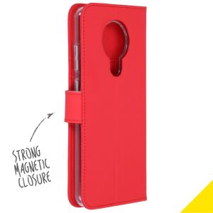 Accezz Wallet Softcase Bookcase Nokia 5.3 - Rood