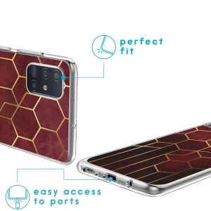 iMoshion Design hoesje Samsung Galaxy A51 - Patroon - Rood