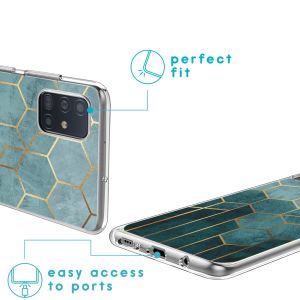 iMoshion Design hoesje Samsung Galaxy A51 - Patroon - Groen