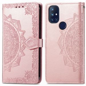 iMoshion Mandala Bookcase OnePlus Nord N10 5G - Rosé Goud