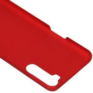 Effen Backcover OnePlus Nord - Rood