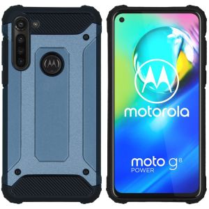 iMoshion Rugged Xtreme Backcover Motorola Moto G8 Power - Donkerblauw
