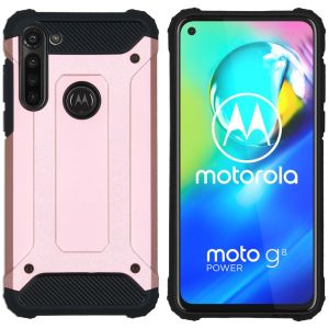 iMoshion Rugged Xtreme Backcover Motorola Moto G8 Power - Rosé Goud