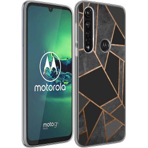 iMoshion Design hoesje Motorola Moto G8 Power - Grafisch Koper / Zwart
