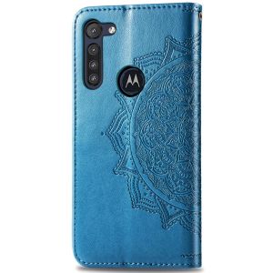 Mandala Bookcase Motorola Moto G8 Power - Turquoise