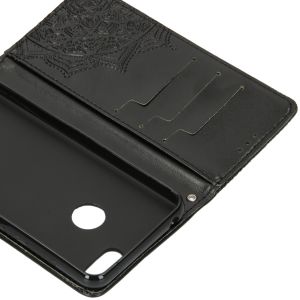 Mandala Bookcase Motorola Moto E6 Play - Zwart