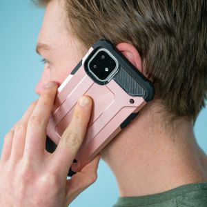 iMoshion Rugged Xtreme Backcover Motorola Moto G8 Plus - Rosé Goud